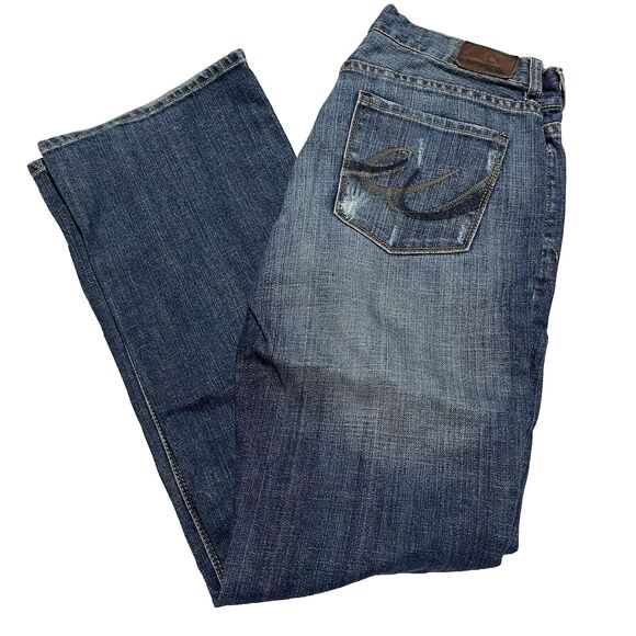 Vintage Express Jeans Womens 6 R 32x31 Eva Boot Leg Distressed - Picture 1 of 11